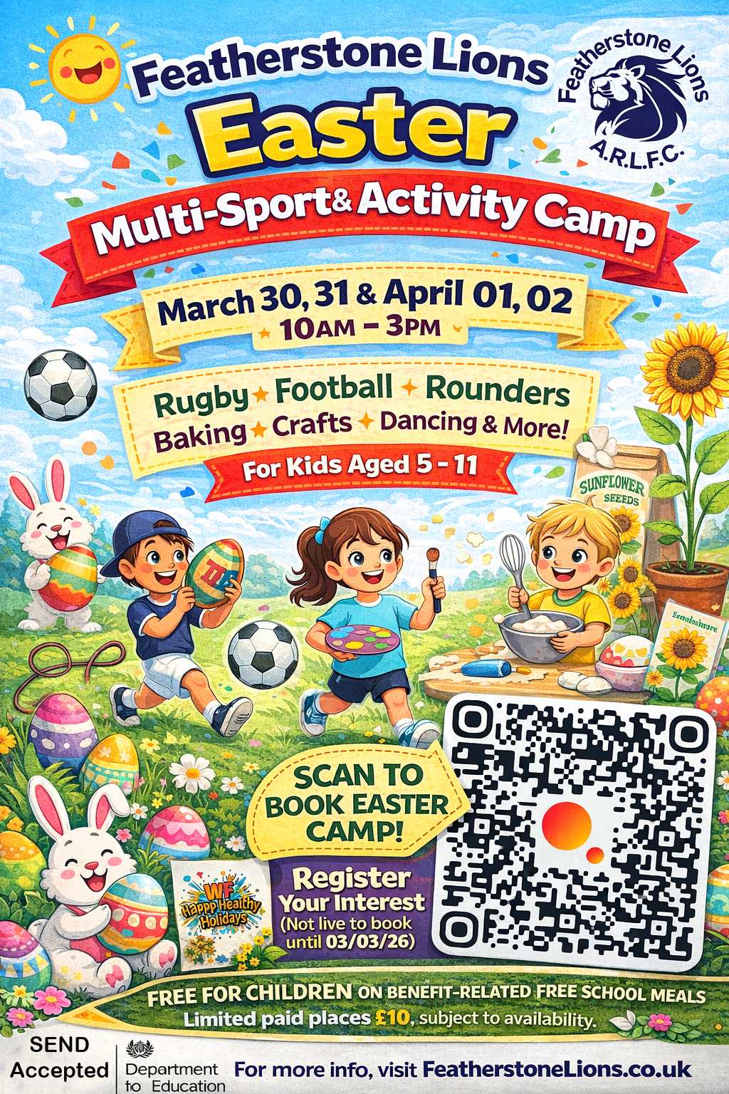 Featherstone Lions  open 7 days a week