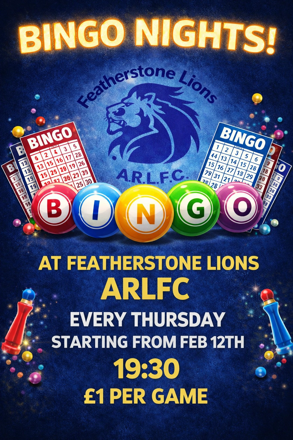 Featherstone Lions Bingo nights