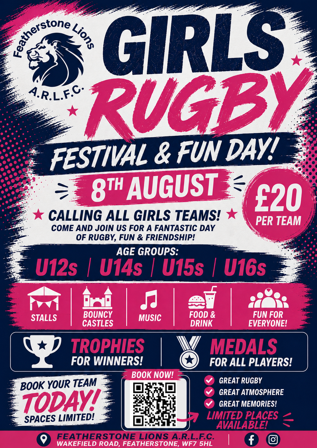 Featherstone Lions Darts Tournements poster 
